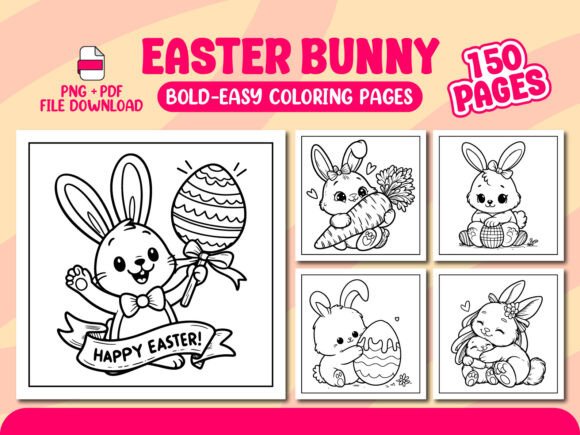 Download Easter Bunny Coloring Pages for Kids - Pages Collection