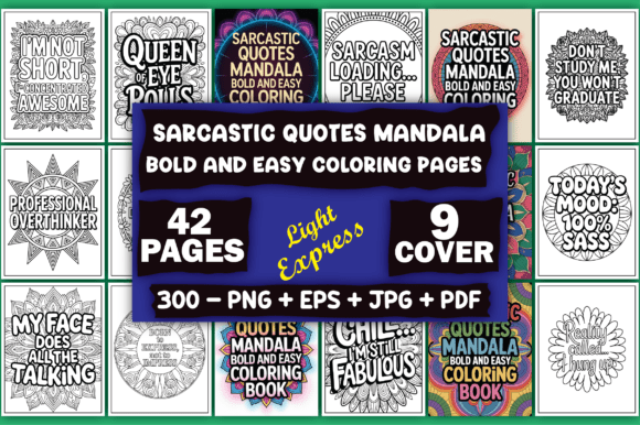 Download Sarcastic Quotes Mandala Coloring Pages - Pages Collection