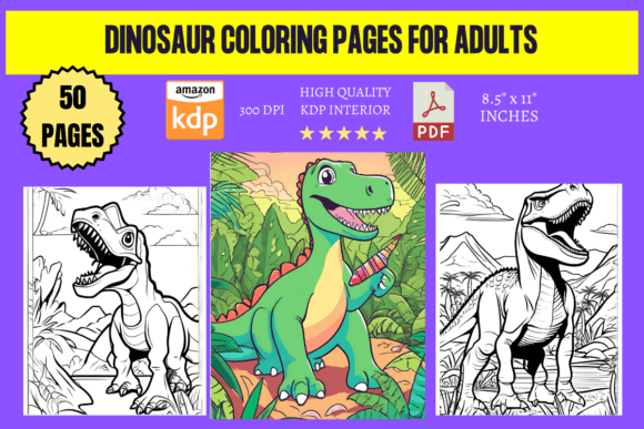 Download Dinosaur Coloring Pages for Adults - Pages Collection