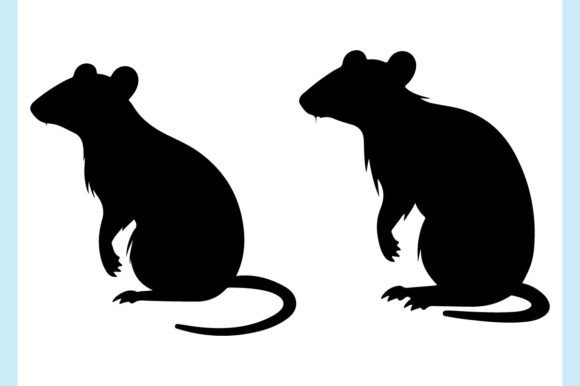 Download Rat and Mouse Silhouette 3 - Rat Collection