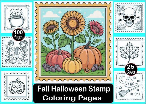 Download Fall Halloween Stamp Coloring Pages - Pages Collection