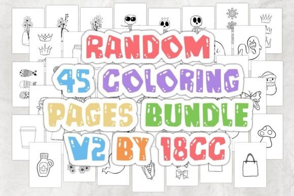 Download Random Kids Coloring Pages Bundle V2 - Pages Collection