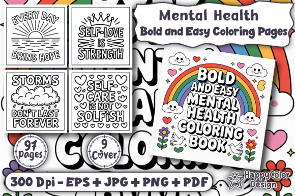 Download Bold &amp; Easy Mental Health Coloring Pages - Pages Collection