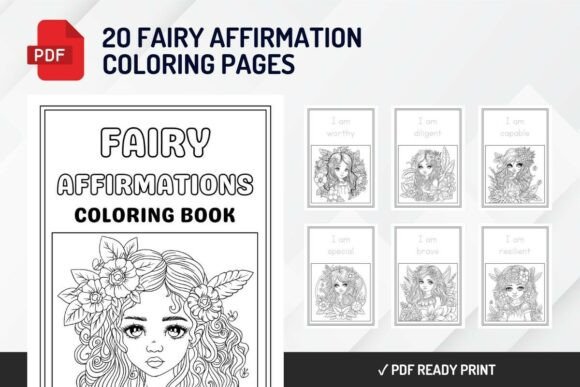 Download 20 Fairy Affirmations Coloring Pages - Pages Collection