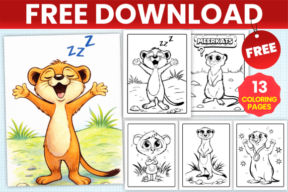 Download Hilarious Meerkat Free Coloring Pages - Pages Collection