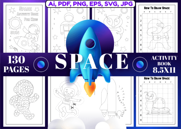 Download Space Activity Pages for Kids - Pages Collection