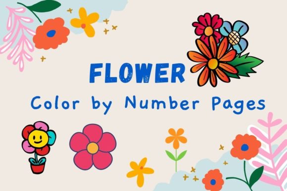 Download Color by Number Flower Pages - Pages Collection