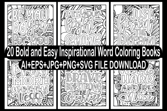 Download 20 Inspirational Word Coloring Books - Rat Collection