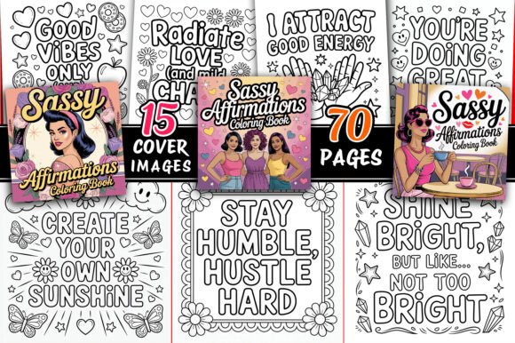 Download Sassy Affirmations Coloring Pages - Pages Collection