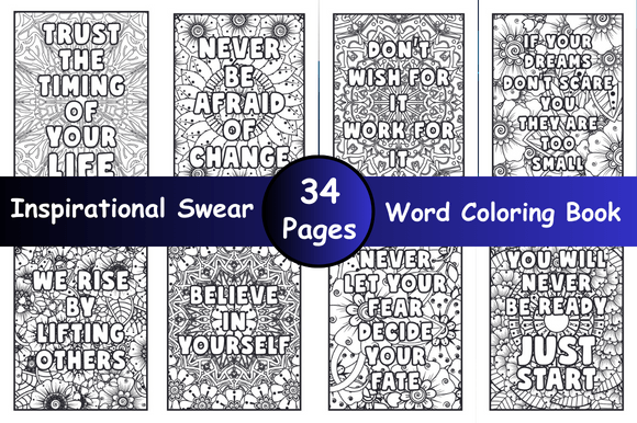 Download Adult Inspirational Word Coloring Book - Rat Collection