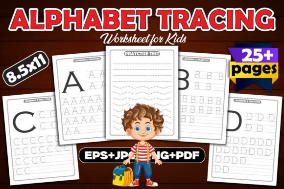 Download Alphabet Tracing Activity Pages for Kids - Pages Collection