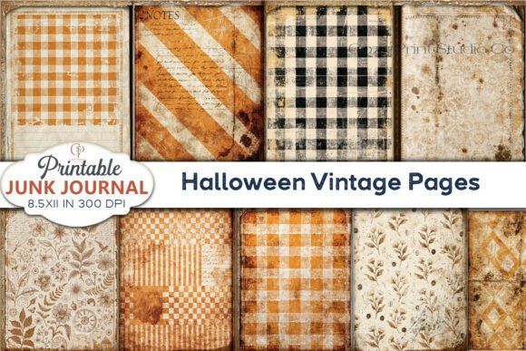 Download Halloween Vintage Pages Junk Journal - Premium Resources