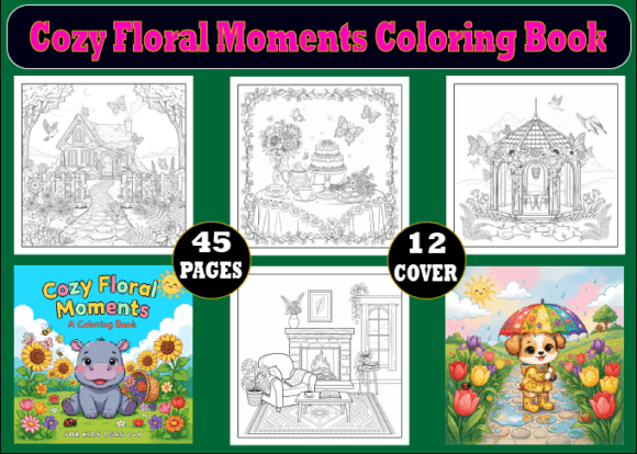 Download 45 Cozy Floral Moments Coloring Pages - Pages Collection