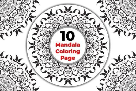 Download Decorative Monochrome Mandala Color Page - Rat Collection