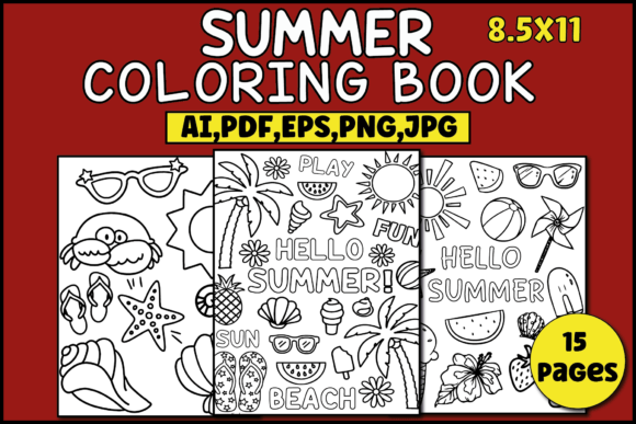 Download Summer Coloring Pages for Kids - Pages Collection