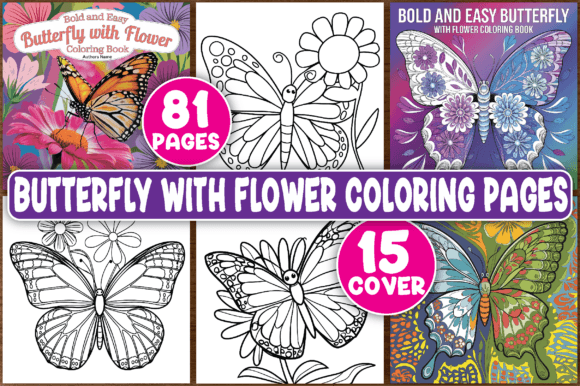 Download Butterfly with Flower Coloring Pages - Pages Collection