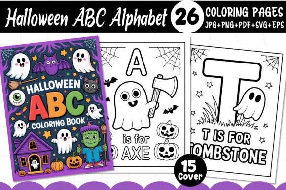 Download Halloween ABC Alphabet Coloring Pages - Pages Collection