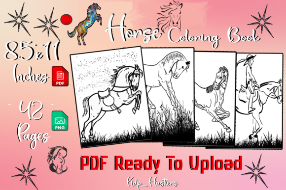 Download Horse Coloring Pages - Kdp Templates - Pages Collection