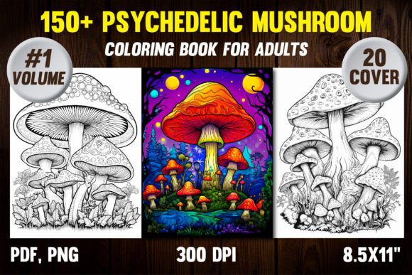 Download Psychedelic Mushroom Coloring Pages 1 - Pages Collection