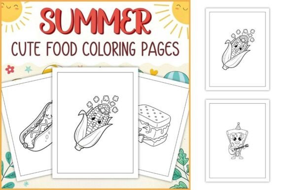 Download Cute Food Coloring Pages for Kids - Pages Collection