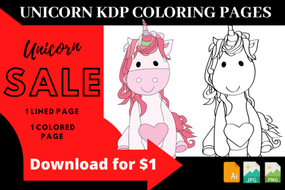 Download Unicorn KDP Coloring Pages for Girls - Pages Collection