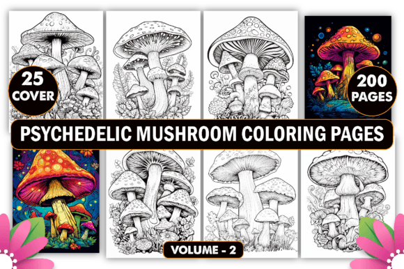 Download Psychedelic Mushroom Coloring Pages - Pages Collection