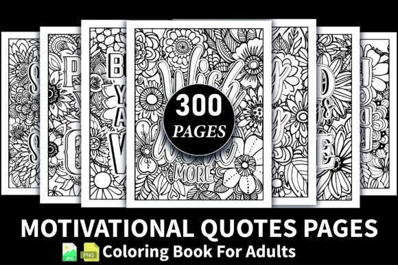 Download 300+ Adult Motivational Quote Pages-Kdp - Pages Collection