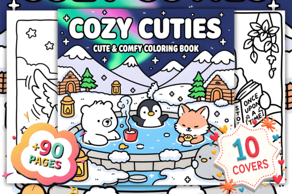 Download Cozy Cuties Cute &amp; Comfy Coloring Pages - Pages Collection