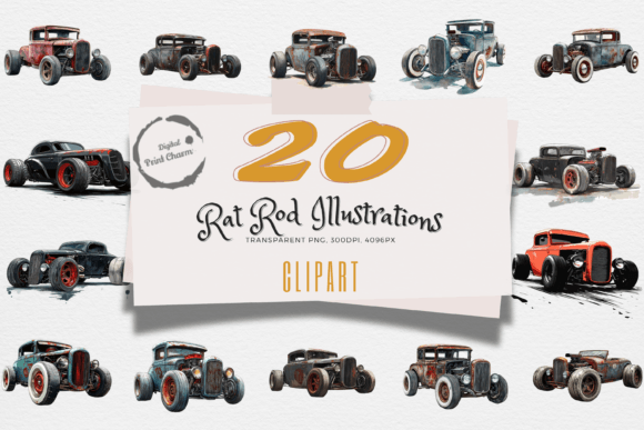 Download 20 Rat Rods PNG! Hot Rusty Rod Art - Rat Collection