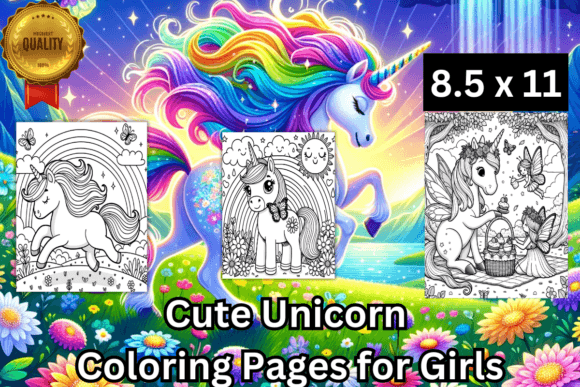 Download Cute Unicorn Coloring Pages for Girls - Pages Collection