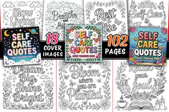 Download Self-Care Coloring Book Pages for Adults - Pages Collection