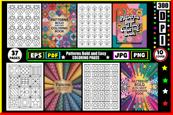Download Patterns Bold and Easy Coloring Pages - Pages Collection