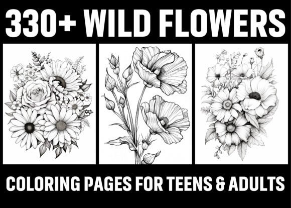 Download 330+ Wild Flowers Coloring Pages KDP - Pages Collection
