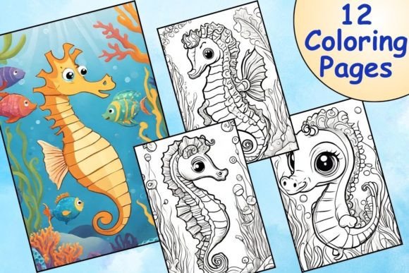 Download Captivating Seahorse Coloring Pages - Pages Collection