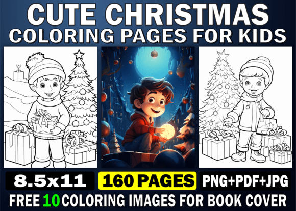 Download 160 Cute Christmas Coloring Pages for - Pages Collection