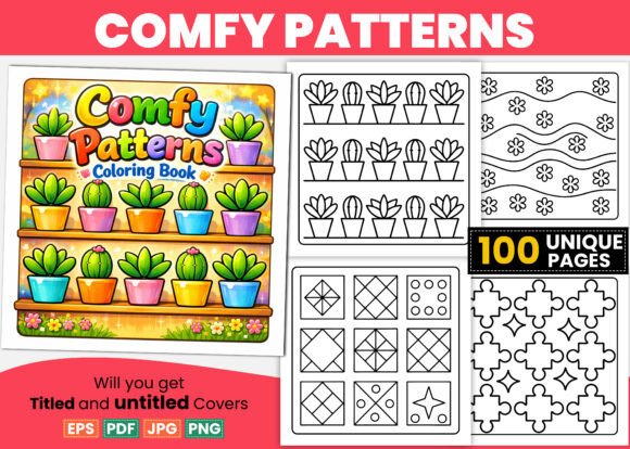 Download Comfy Patterns Bold Easy Coloring Pages - Pages Collection