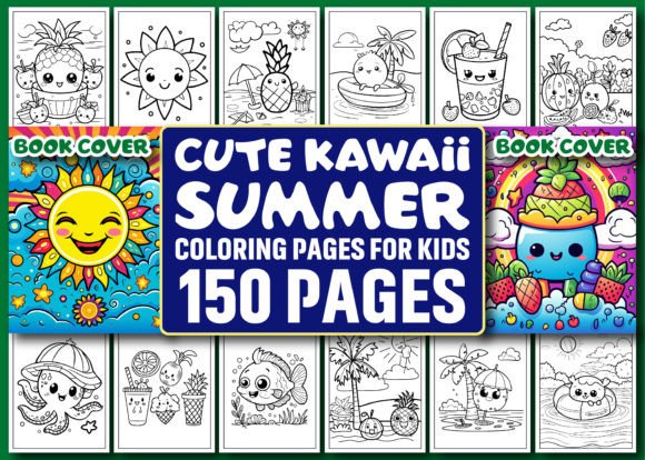 Download 150 Cute Kawaii Summer Coloring Pages - Pages Collection