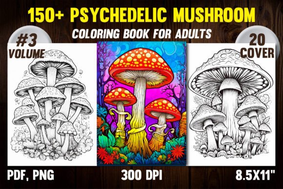 Download Psychedelic Mushroom Coloring Pages 3 - Pages Collection