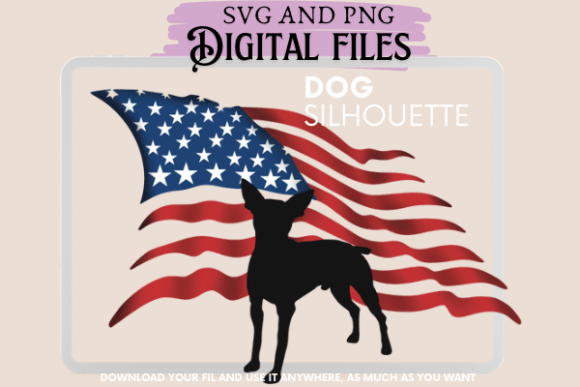 Download Rat Terrier Dog Silhouette Flag - Premium Resources