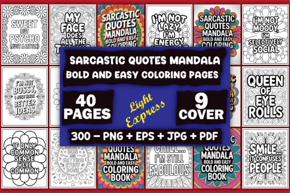 Download Sarcastic Quotes Mandala Coloring Pages - Pages Collection