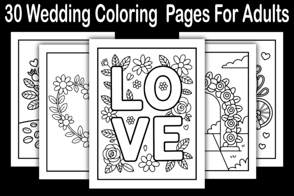 Download 30 Wedding Coloring Pages for Adults - Pages Collection