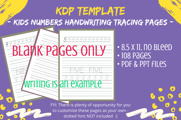 Download KDP Kids Letters &amp; Numbers Tracing Pages - Pages Collection