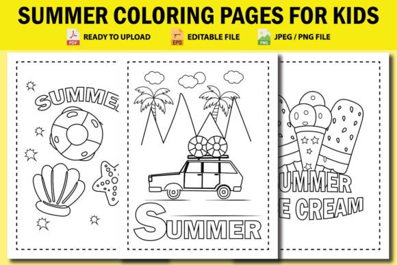 Download Summer Coloring Pages for Kids - Pages Collection