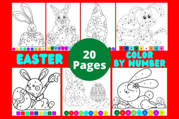 Download Easter Color by Number Pages for Kids - Pages Collection