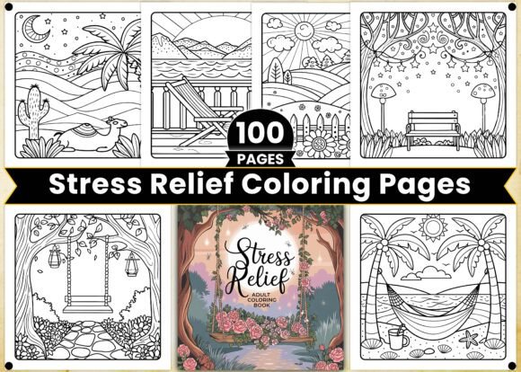 Download Stress Relief Adult Coloring Book Pages - Pages Collection