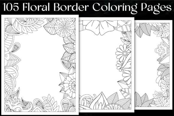 Download Floral Border Coloring Pages - Pages Collection