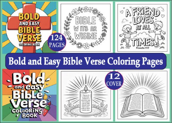 Download Bold and Easy Bible Verse Coloring Pages - Pages Collection