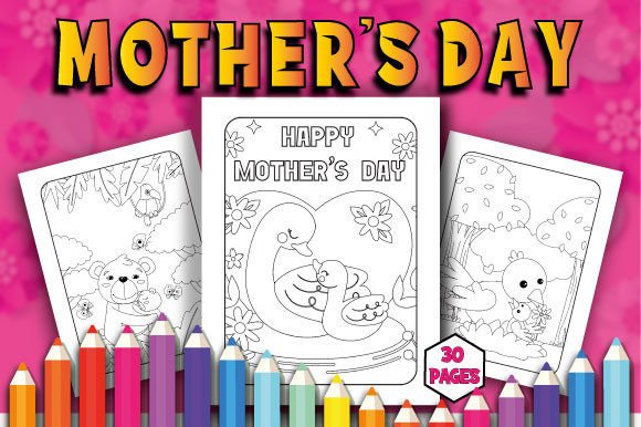 Download Mother's Day Animals Coloring Pages - Pages Collection
