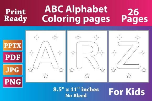 Download ABC Alphabet Coloring Pages, for Kids - Pages Collection